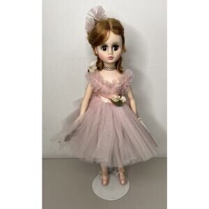 Vintage Madame Alexander Elise Ballerina Fashion Doll Pink Tutu Floral